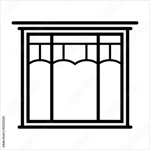 Window Icon, Wall Opening In Home For Sound, Light, Air Ventilation