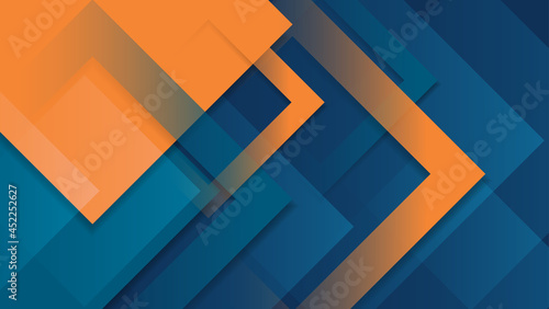abstract blue and orange square background