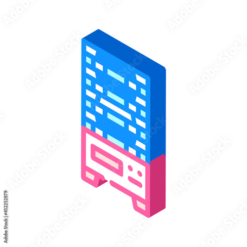 multilevel vending machine isometric icon vector. multilevel vending machine sign. isolated symbol illustration