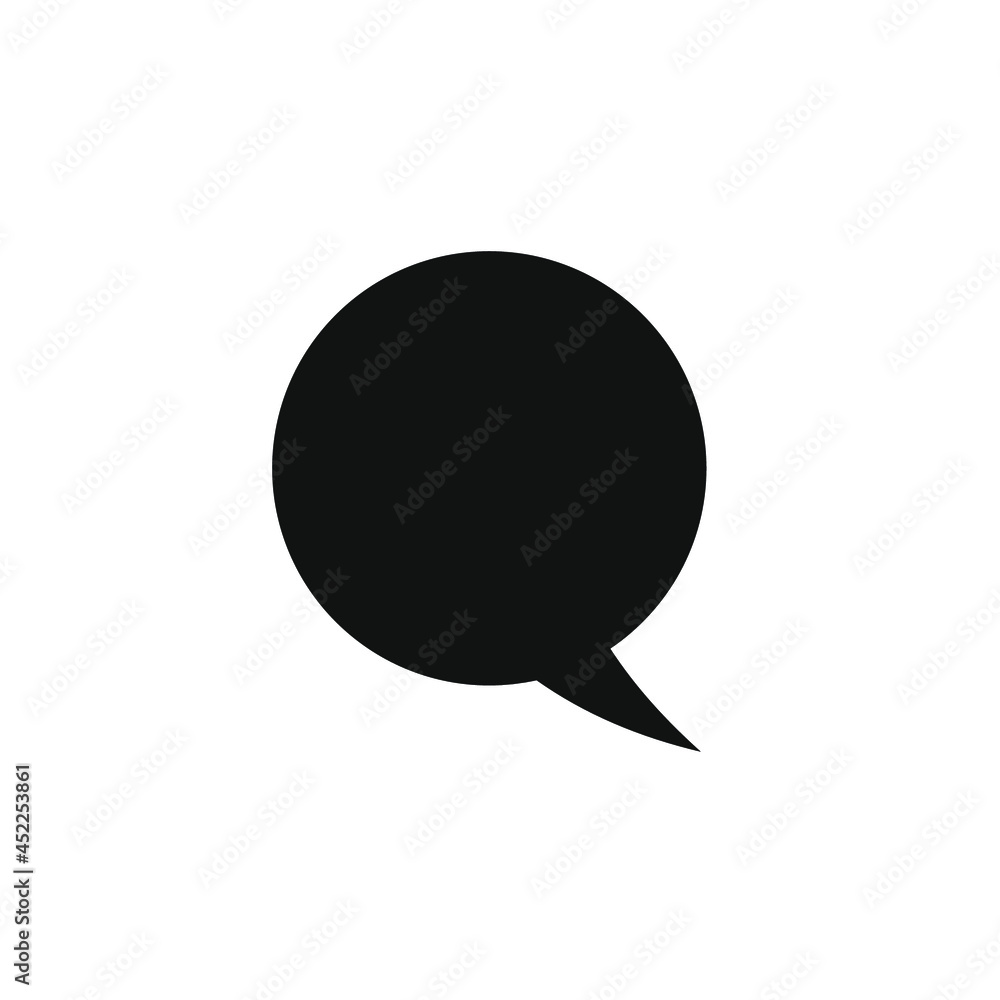 circular chat bubble vector image circular chat bubble vector image
