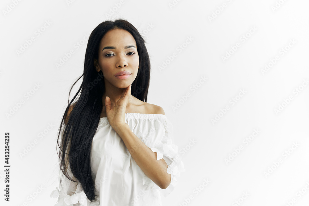 pretty woman african appearance and beautiful hair pretty woman african appearance and beautiful hair