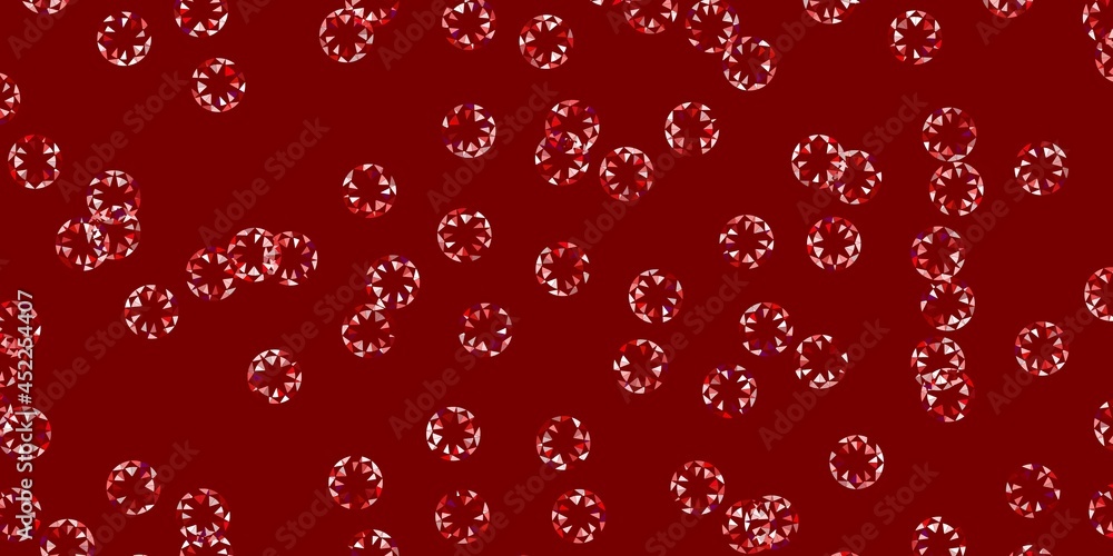Light pink, red vector background with bubbles. Light pink, red vector background with bubbles.
