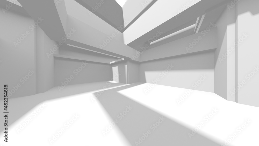 Abstract White Architecture Design Concept Abstract White Architecture Design Concept