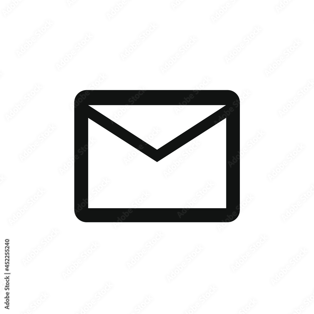 black outline envelope vector drawing black outline envelope vector drawing