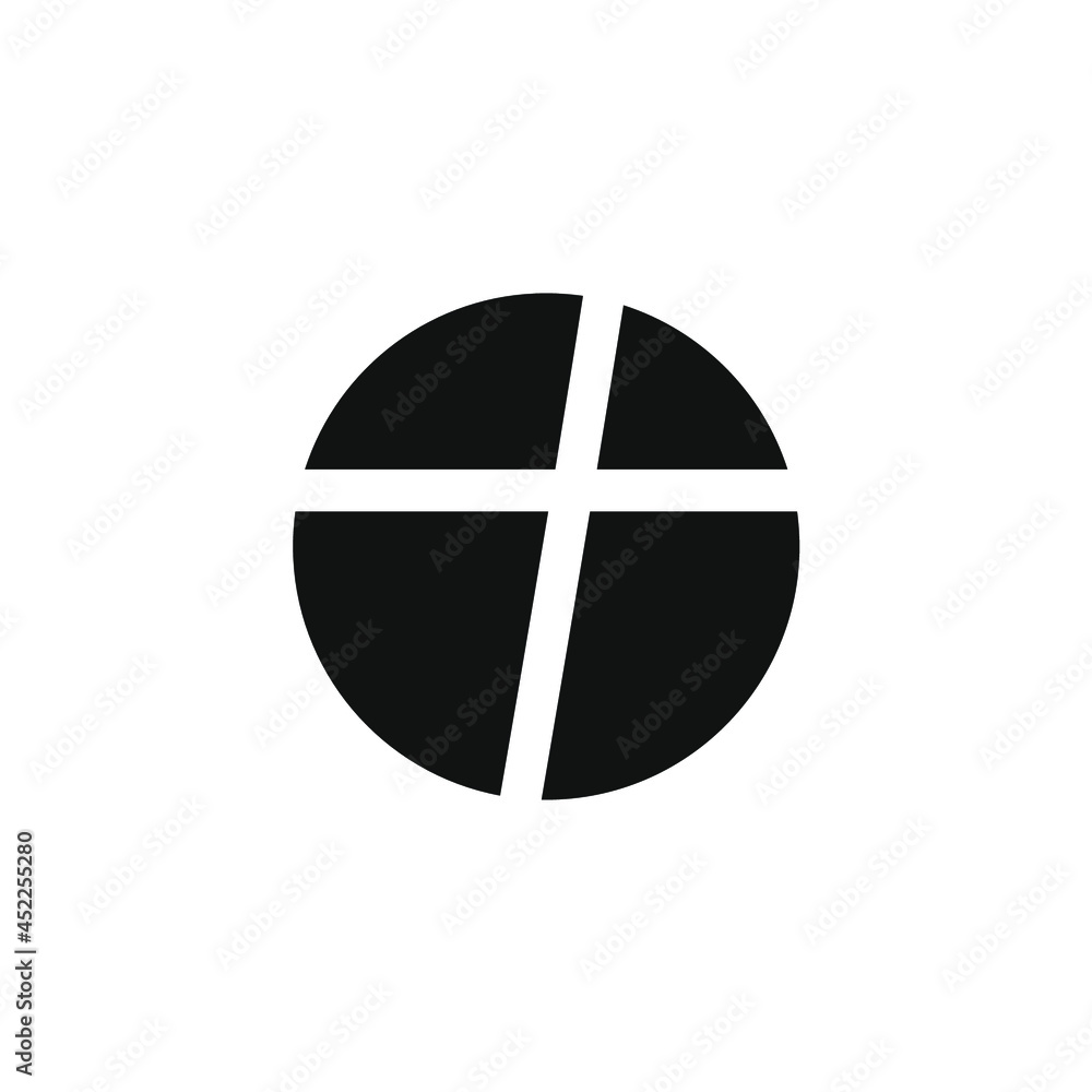 circle with a plus sign obliquely cut in the middle circle with a plus sign obliquely cut in the middle