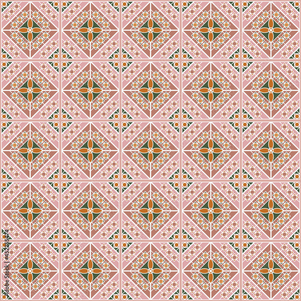 Pattern design for tile or fabric patterns.Illustration Pattern design for tile or fabric patterns.Illustration