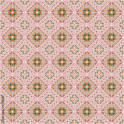 Pattern design for tile or fabric patterns.Illustration