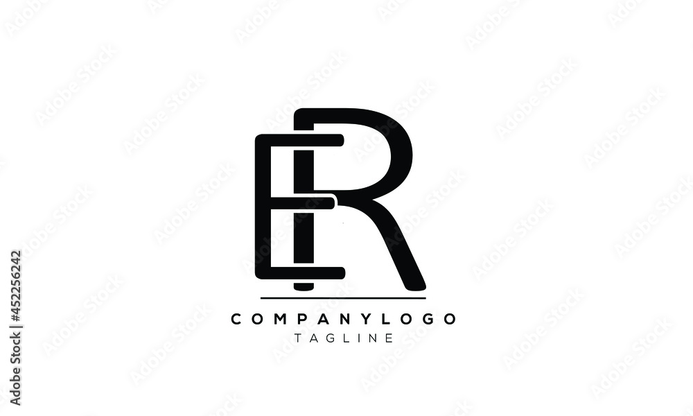 Abstract Letter Initial ER RE Vector Logo Design Template Abstract Letter Initial ER RE Vector Logo Design Template