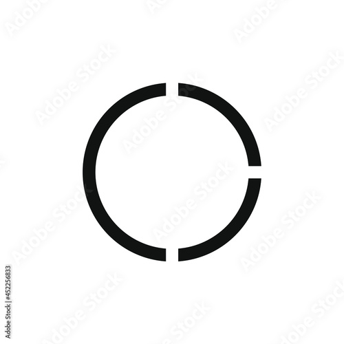 a circle that is cut off on its side