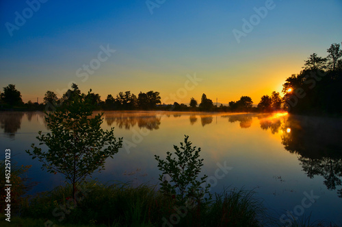 Sonnenaufgang am See in der Ortenau © Tanja Voigt 
