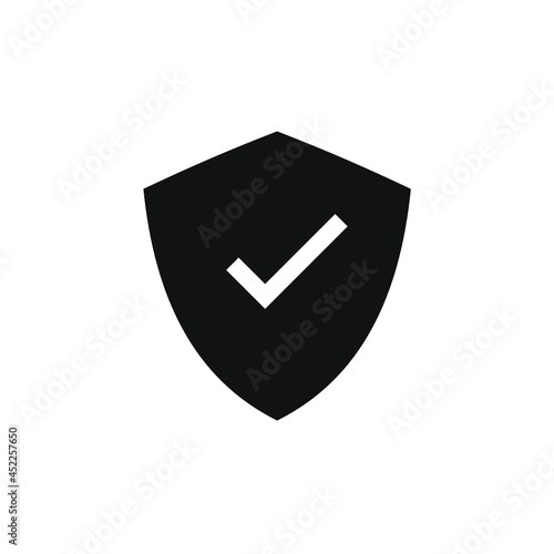 a shield with a check mark in it