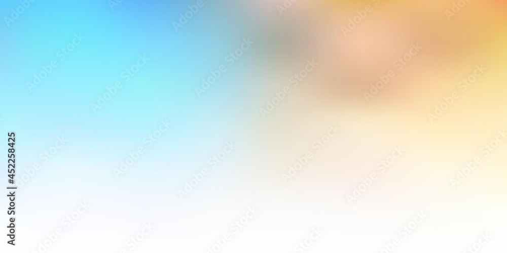 Light blue, yellow vector blurred layout.