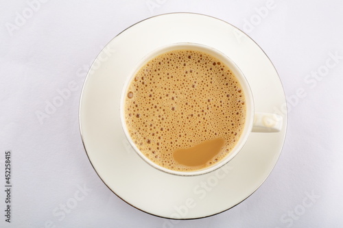 Homemade delicious Indian milk tea  masala chai.