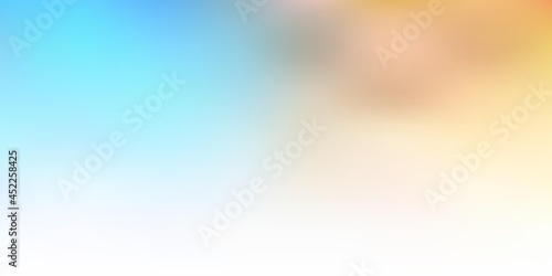 Light blue, yellow vector blurred layout.