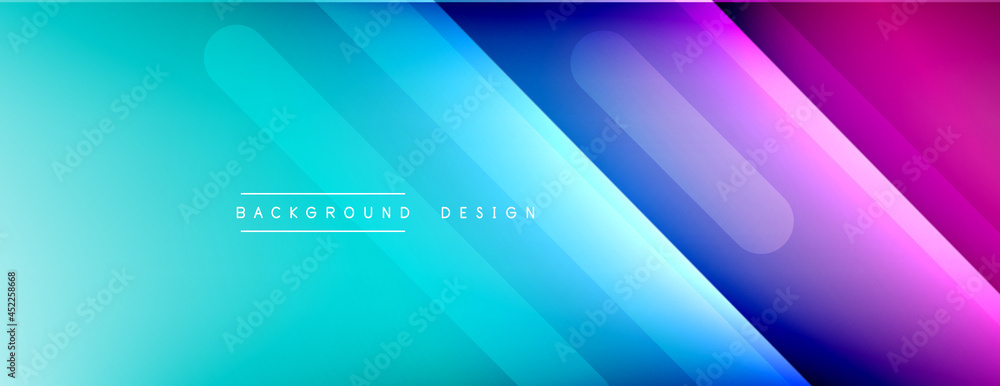 Dynamic lines abstract background. 3D shadow effects and fluid gradients. Modern overlapping forms