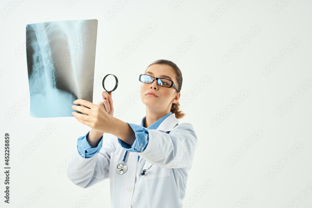 female doctor x-ray white coat diagnosis treatment female doctor x-ray white coat diagnosis treatment