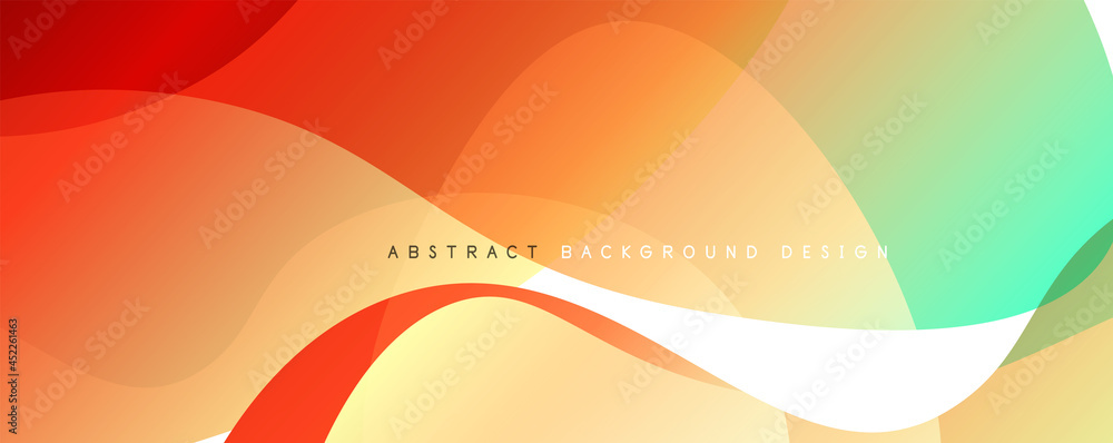 Fototapeta premium Trendy simple fluid color gradient abstract background with dynamic wave line effect. Vector Illustration For Wallpaper, Banner, Background, Card, Book Illustration, landing page