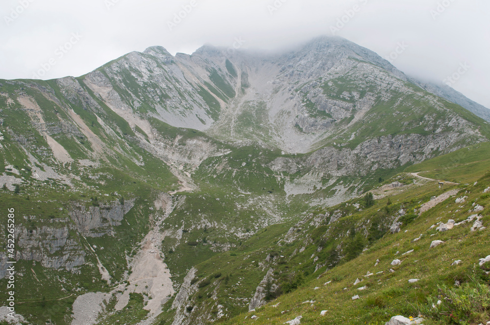 Fototapeta premium Monte Arera View. Zambla Alta, Bergamo, Italy
