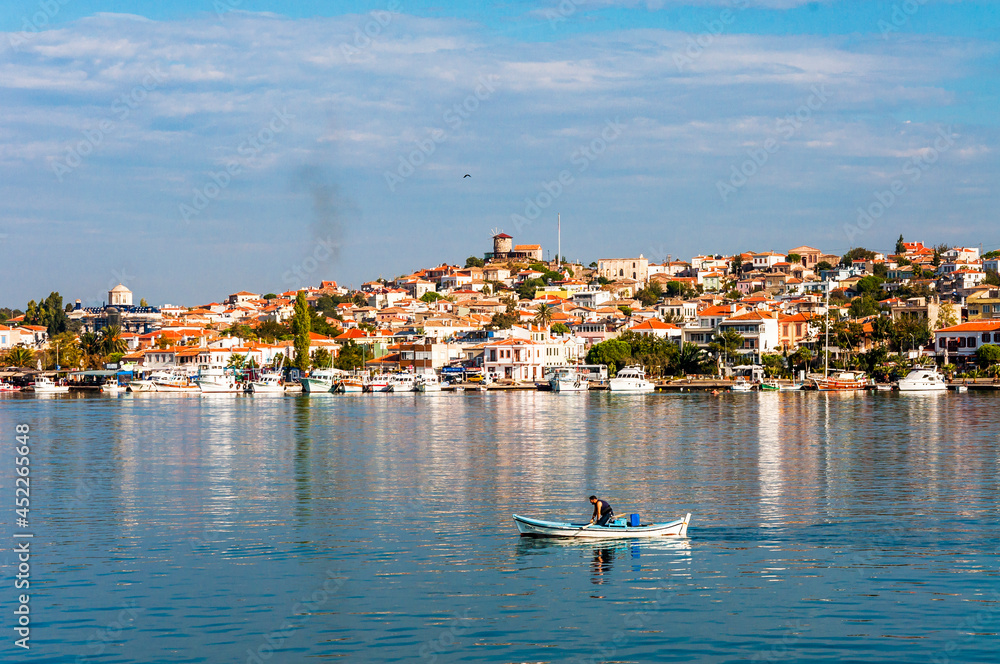 Cunda Island coastline view in Ayvalik Town of Turkey