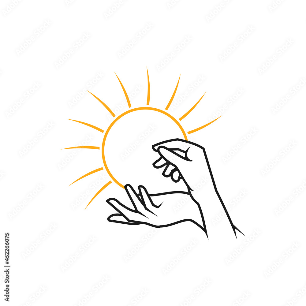 beauty hand template design vector icon illustration. beauty hand template design vector icon illustration.