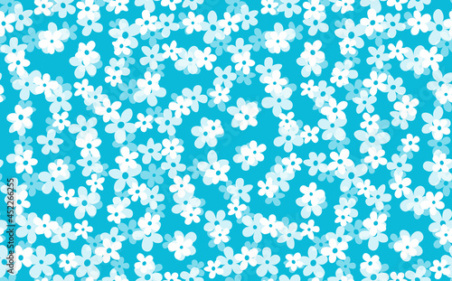 Wallpaper Mural Floral seamless with hand drawn color flowers. Cute summer background. Modern floral compositions. Fashion vector stock illustration for wallpaper, posters, card, fabric, textile Torontodigital.ca