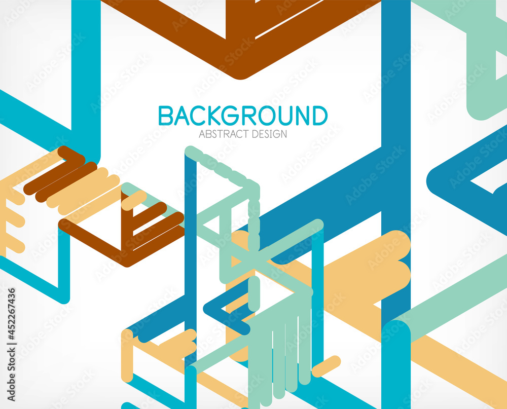 Abstract background. Color lines on white background. Linear abstract composition. Techno or business concept for wallpaper, banner, background, landing page Abstract background. Color lines on white background. Linear abstract composition. Techno or business concept for wallpaper, banner, background, landing page
