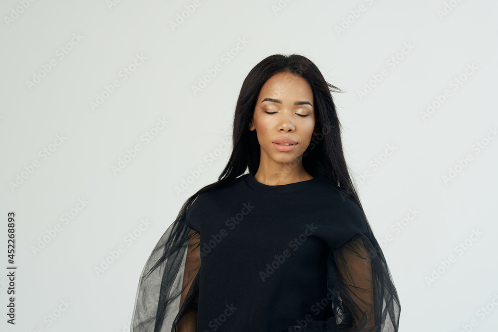 pretty woman african appearance fashion posing hairstyle pretty woman african appearance fashion posing hairstyle