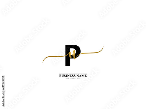 Letter PU Logo, creative pu up signature logo for wedding, fashion, apparel and clothing brand or any business