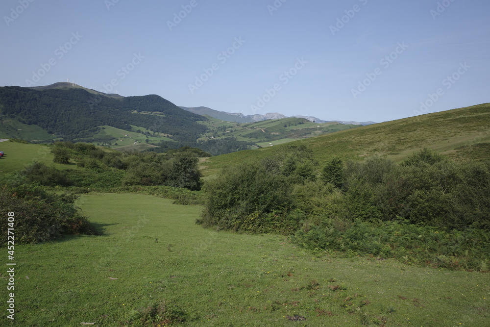Fototapeta premium Green hills in Basque Country