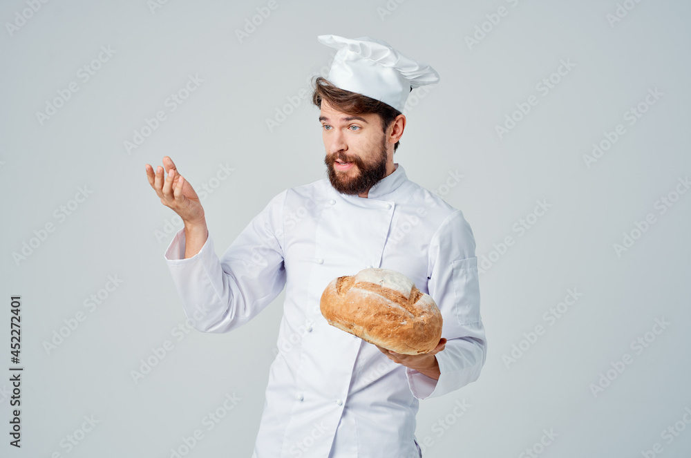 male cook restaurant provision of services isolated background male cook restaurant provision of services isolated background