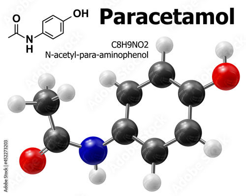 Paracetamol molecule