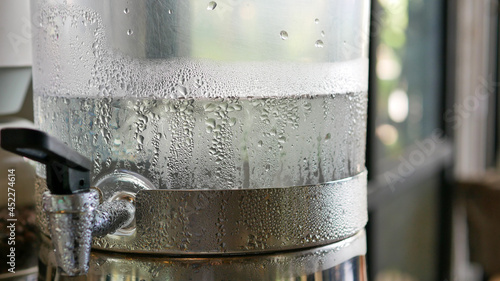 condensation of water on a cold container