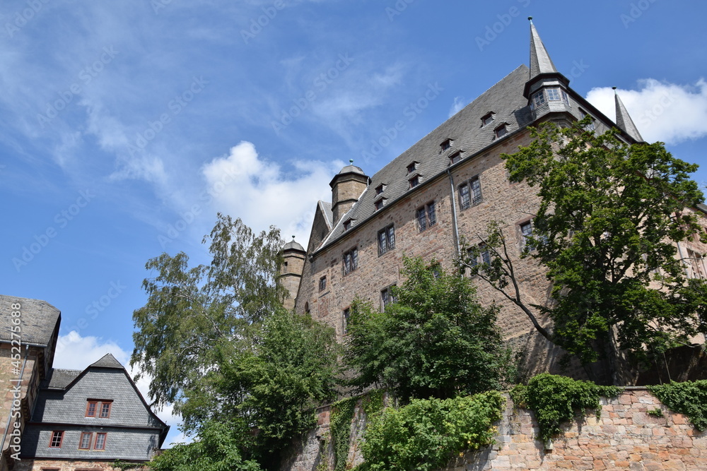 Das Marburger Schloss in Hessen Deutschland Das Marburger Schloss in Hessen Deutschland