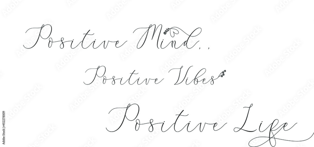 handwritten typography calligraphic lettering text