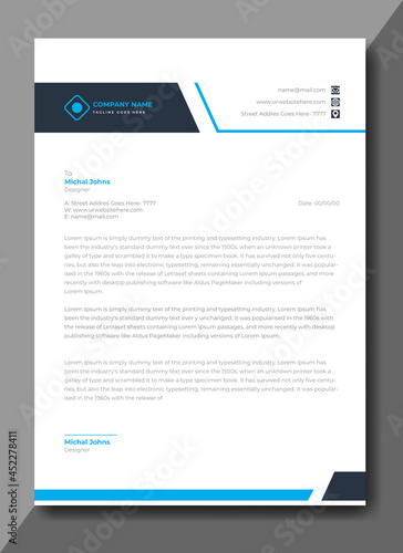 Business Letterhead template design