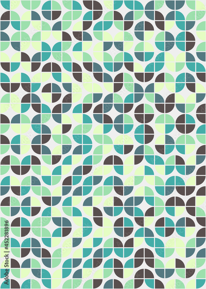 Abstract Geometric Pattern generative computational art illustration