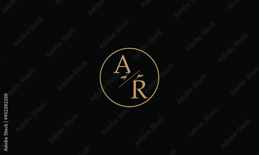  Monogram AR vector logo letters