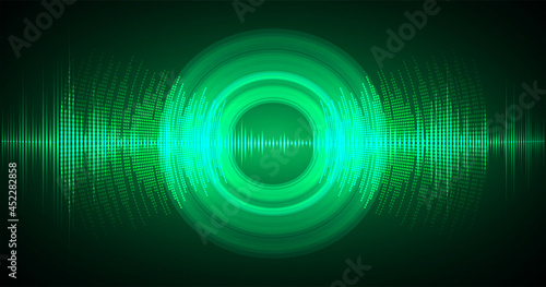 Sound waves oscillating dark light 