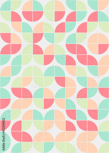 Abstract Geometric Pattern generative computational art illustration