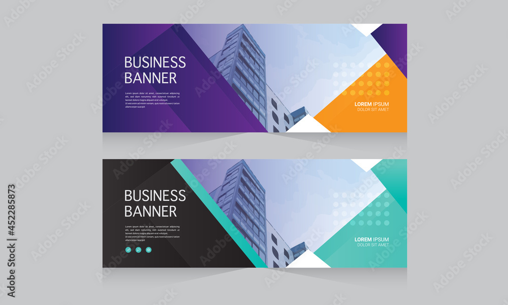 Fototapeta premium professional corporate business banner design