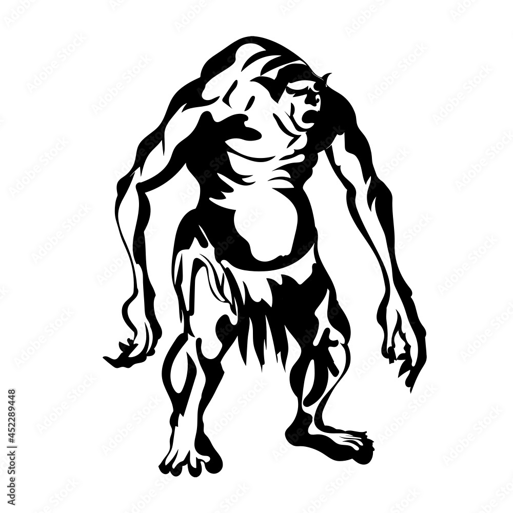 Fototapeta premium Monster Mythical Legendary Creature Minotaur 