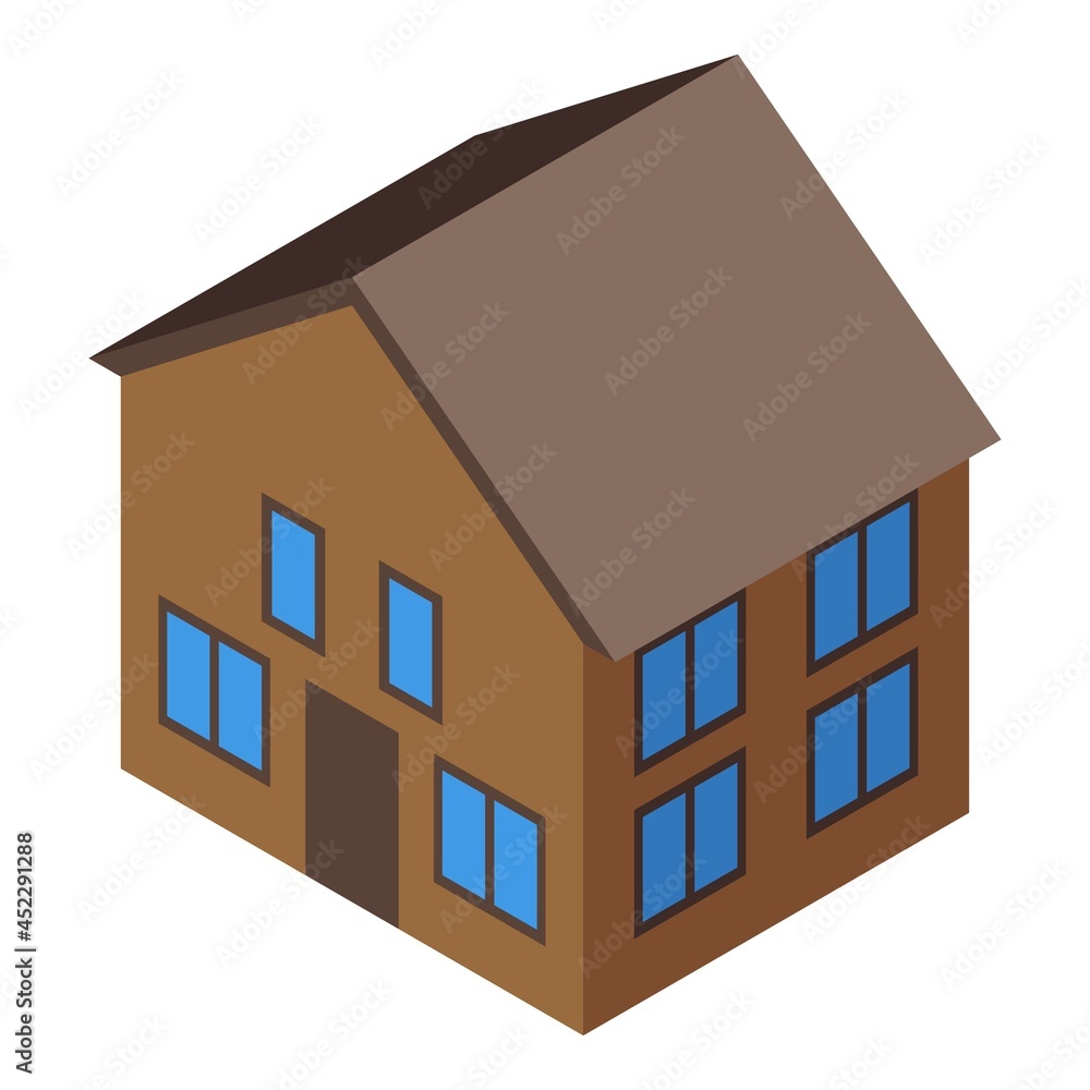 Cabana house icon isometric vector. Summer home. Beach cabin Cabana house icon isometric vector. Summer home. Beach cabin