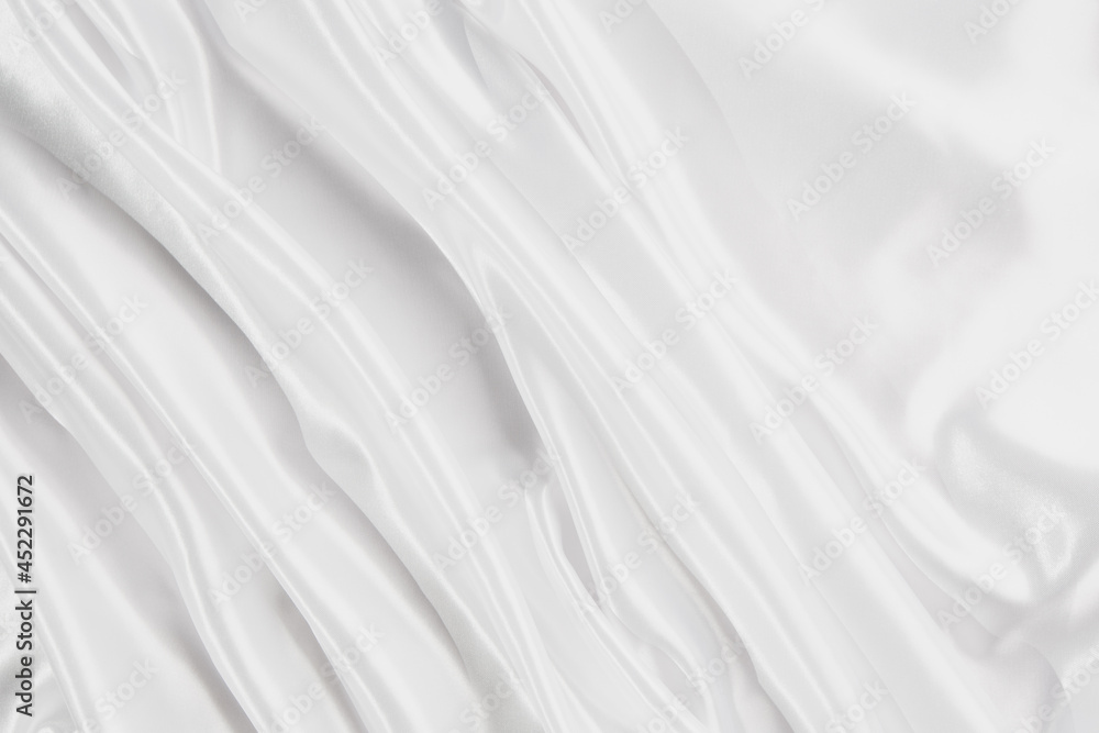 Abstract White Satin Silky Cloth for background, Abstract White Satin Silky Cloth for background,