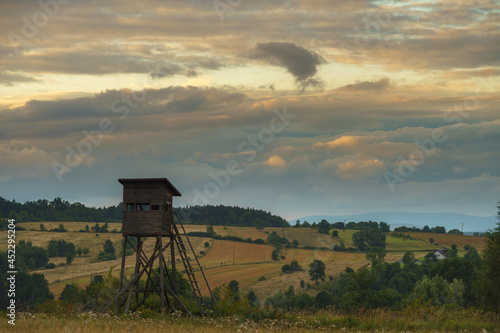 Fototapeta Naklejka Na Ścianę i Meble -  sunset over the farm