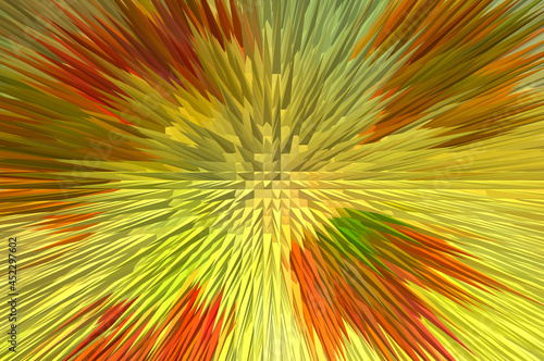 Bright colorful abstract background in yellow, red, green, gray, brown tones