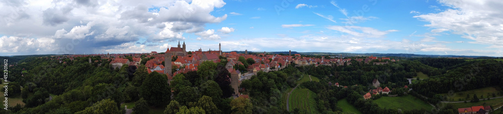 Rothenburg ob der Tauber, Deutschland: Stadtpanorama