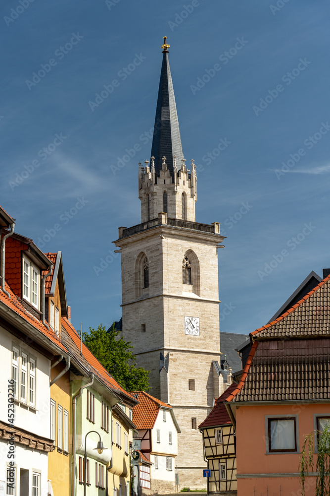 Blick auf die Bergkirche in Bad Langensalza