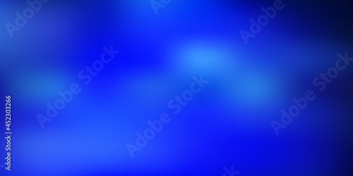 Dark blue vector gradient blur template.