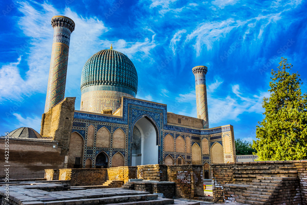 Fotomural Guri Amir, a mausoleum of the Asian conqueror Timur in Samarkand