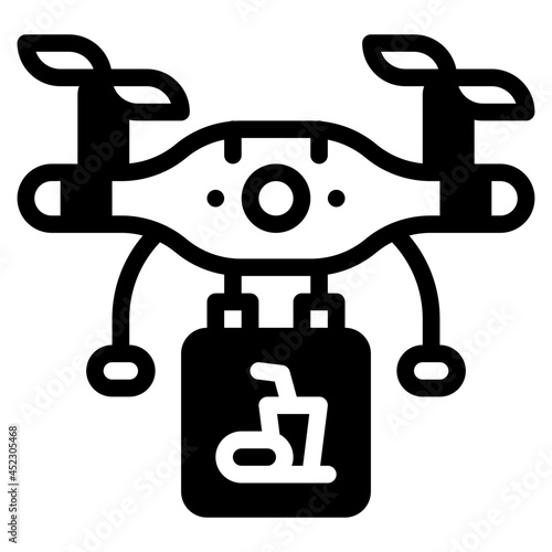 drone glyph icon